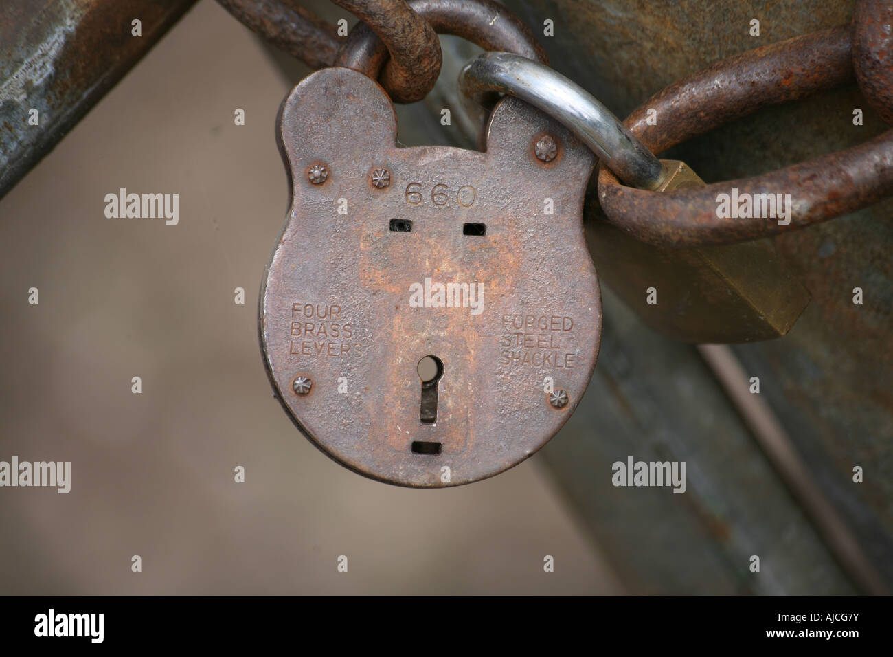 Padlock with face 002 Stock Photo Alamy