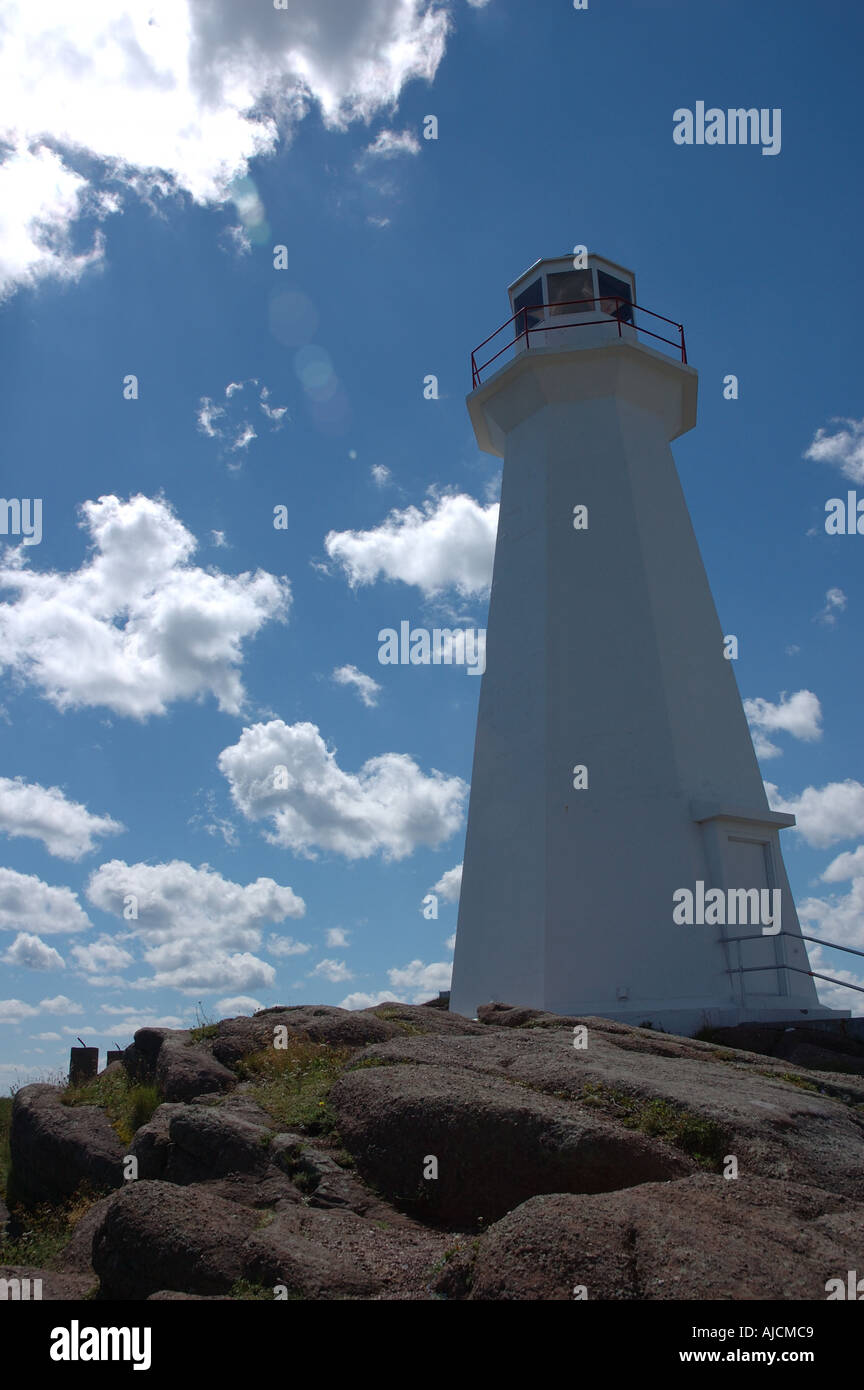 New lighthouse at Cape Spear near St John's Newfoundland, Canada Stock Photo