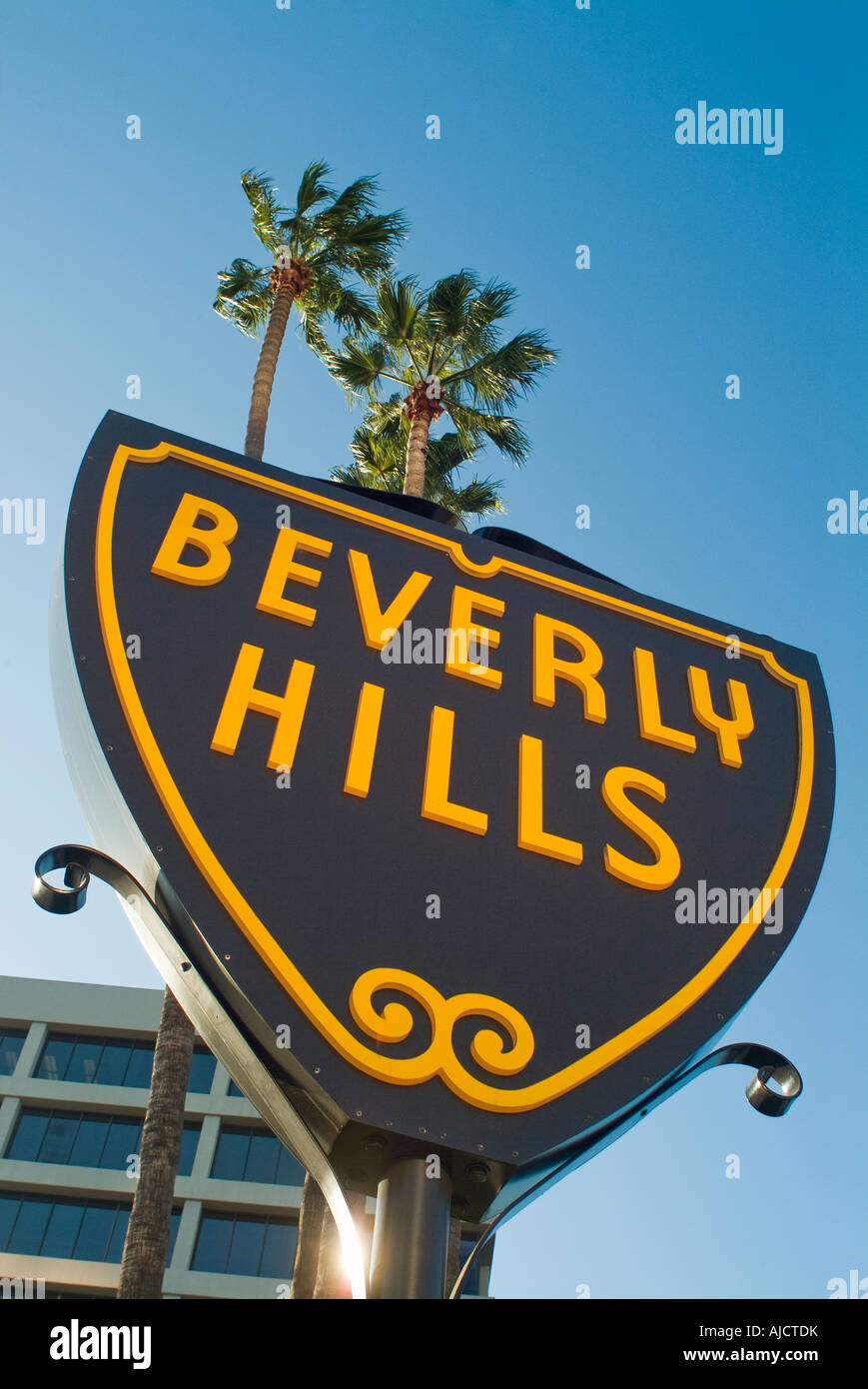 Beverly Hills sign in Los Angeles California USA Stock Photo Alamy
