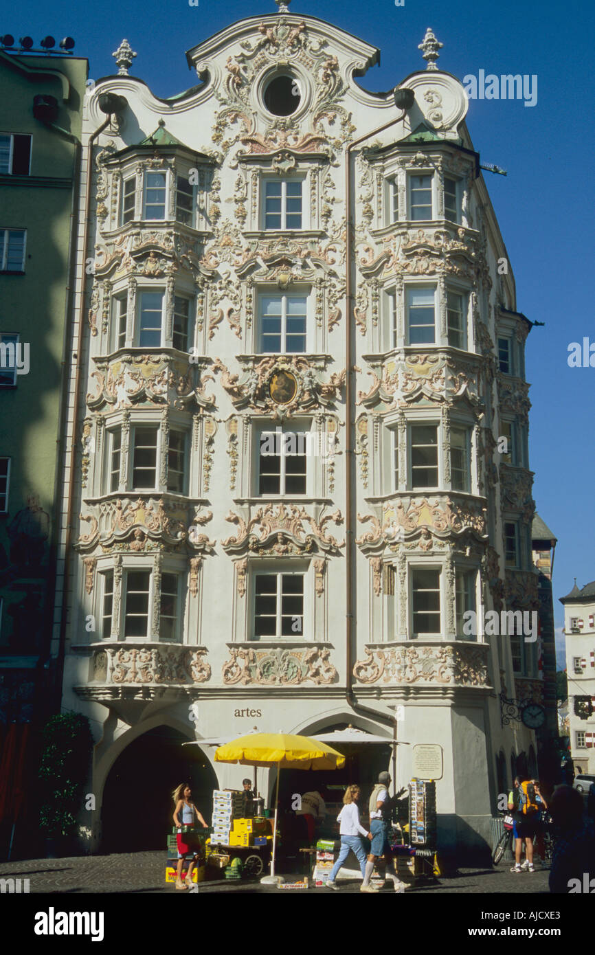 Austria Tyrol Innsbruck Helbling House Stock Photo