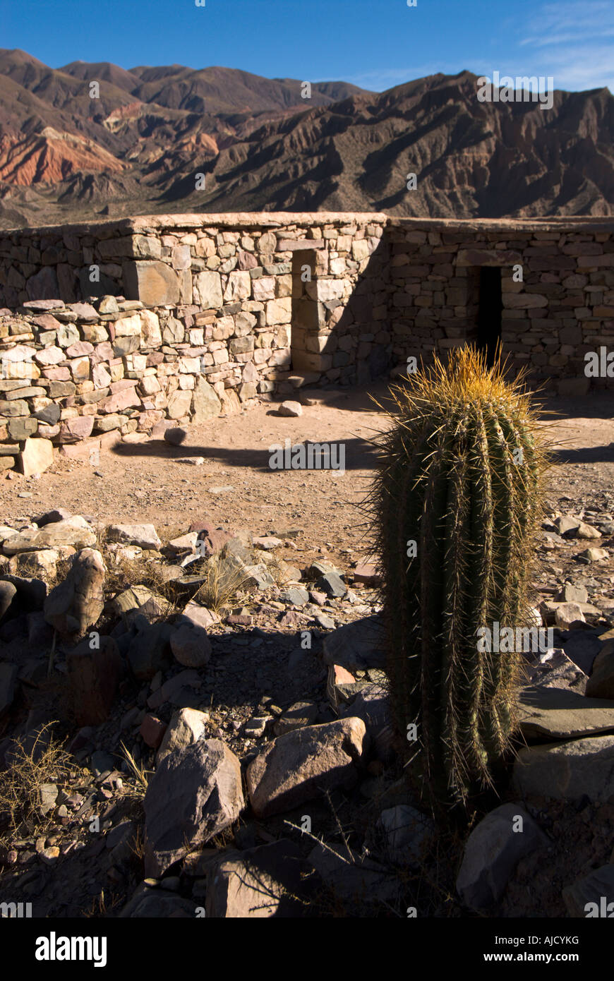 Pucará de Tilcara, Quebrada de Humahuaca, Province of Jujuy, Argentina, South America Stock Photo