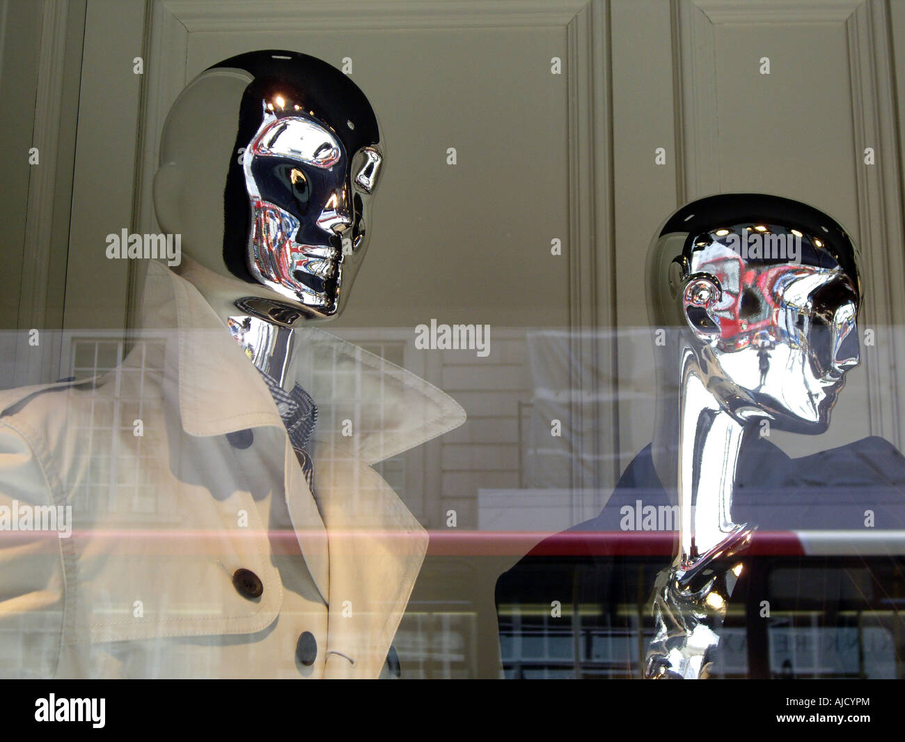 Mannequins in shop window Stock Photo Alamy