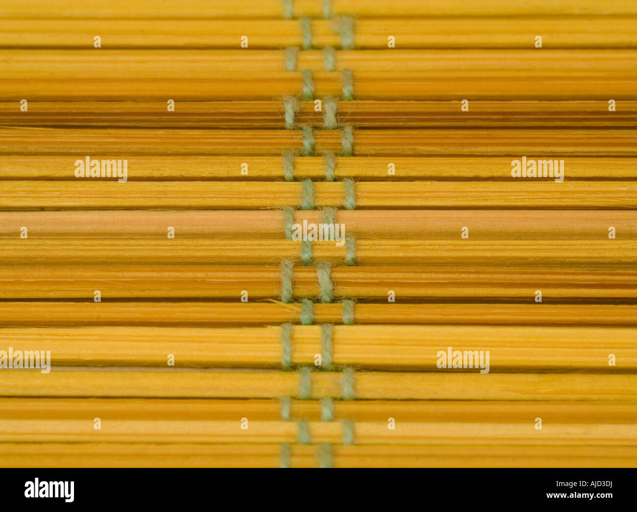 chinese table mat straw cane wicker pattern or rolling mat Stock Photo