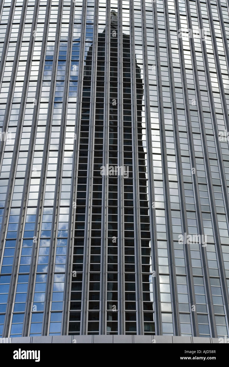 Pollux Rise reflection of the Messe Tower in the glass cladding of the Pollux-high ...