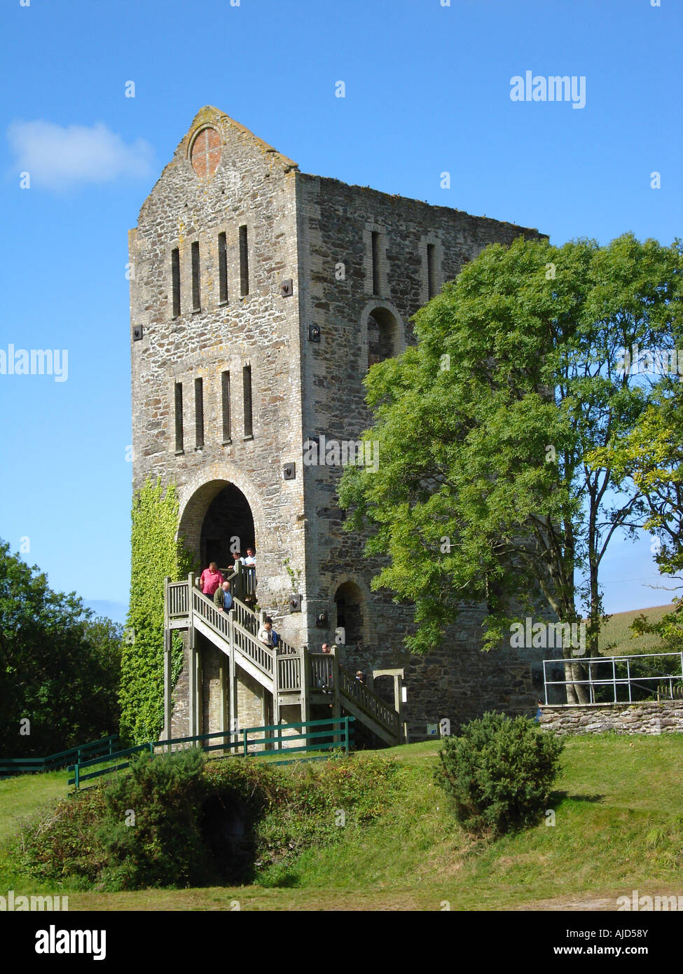 East Wheal Rose engine house at Lappa Valley Railway, Cornwall Stock