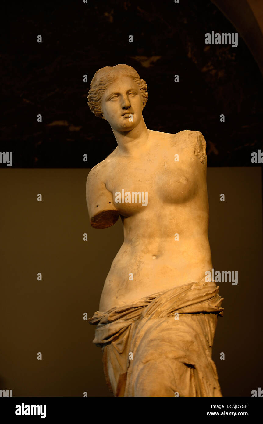 Sculpture The Venus de Milo at The Louvre Museum, Paris, France Stock Photo  - Alamy