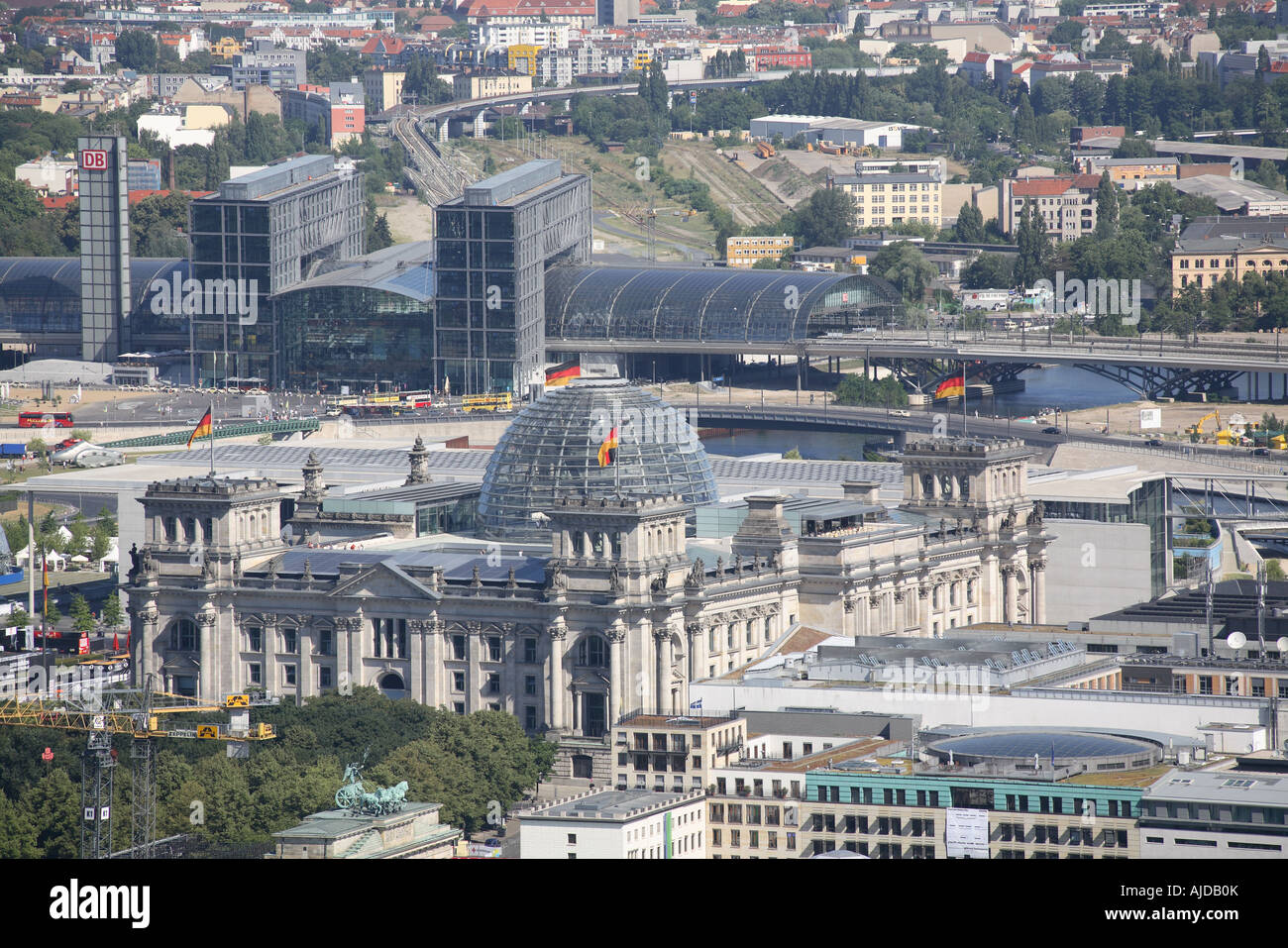 Berlin Berliner Reichstag Hauptbahnhof Main Central Station Mainstation Stock Photo