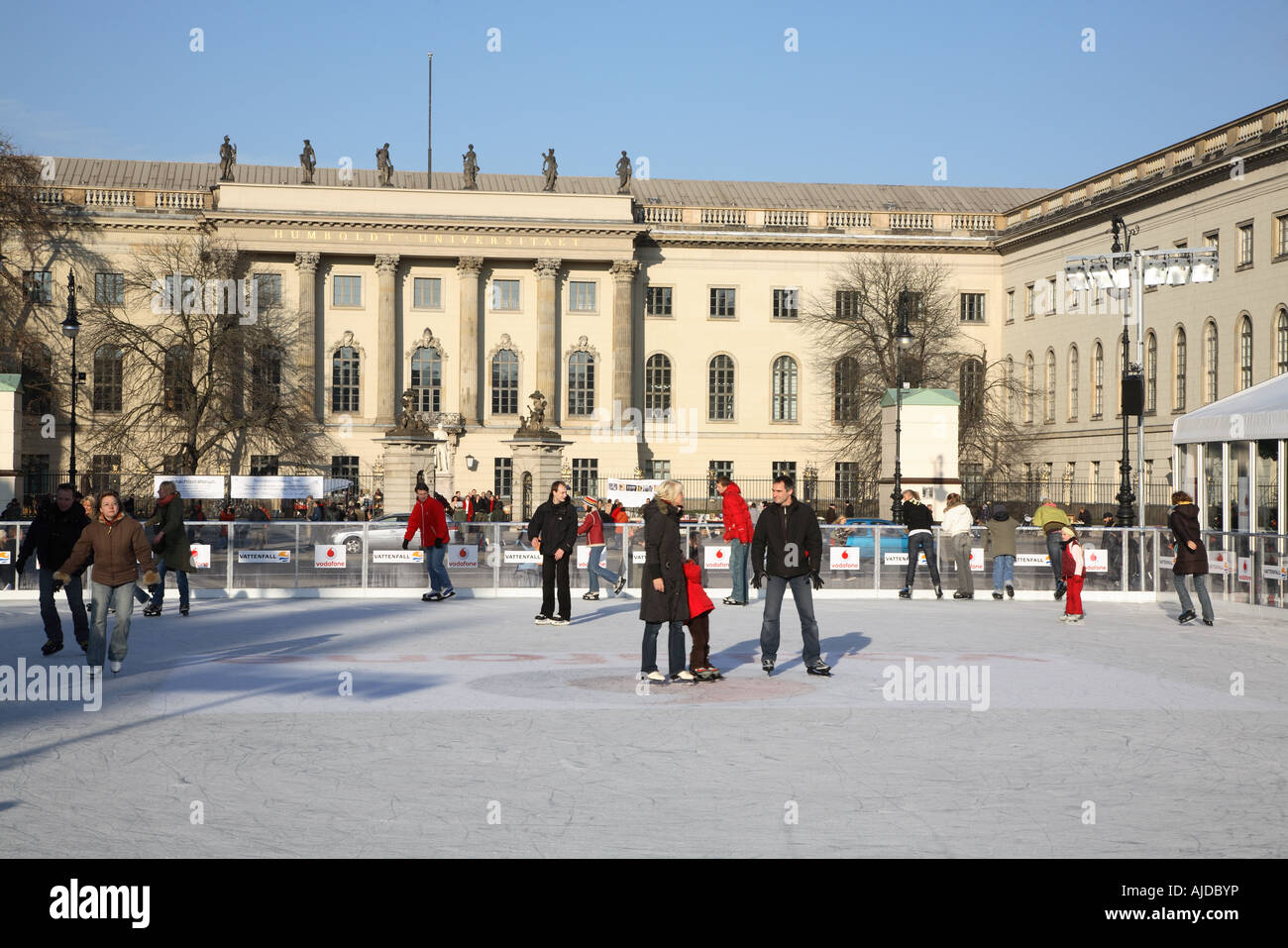 Berlin Mitte Bebelplatz Bebel Platz Square Humboldt Uni Universitaet Stock Photo