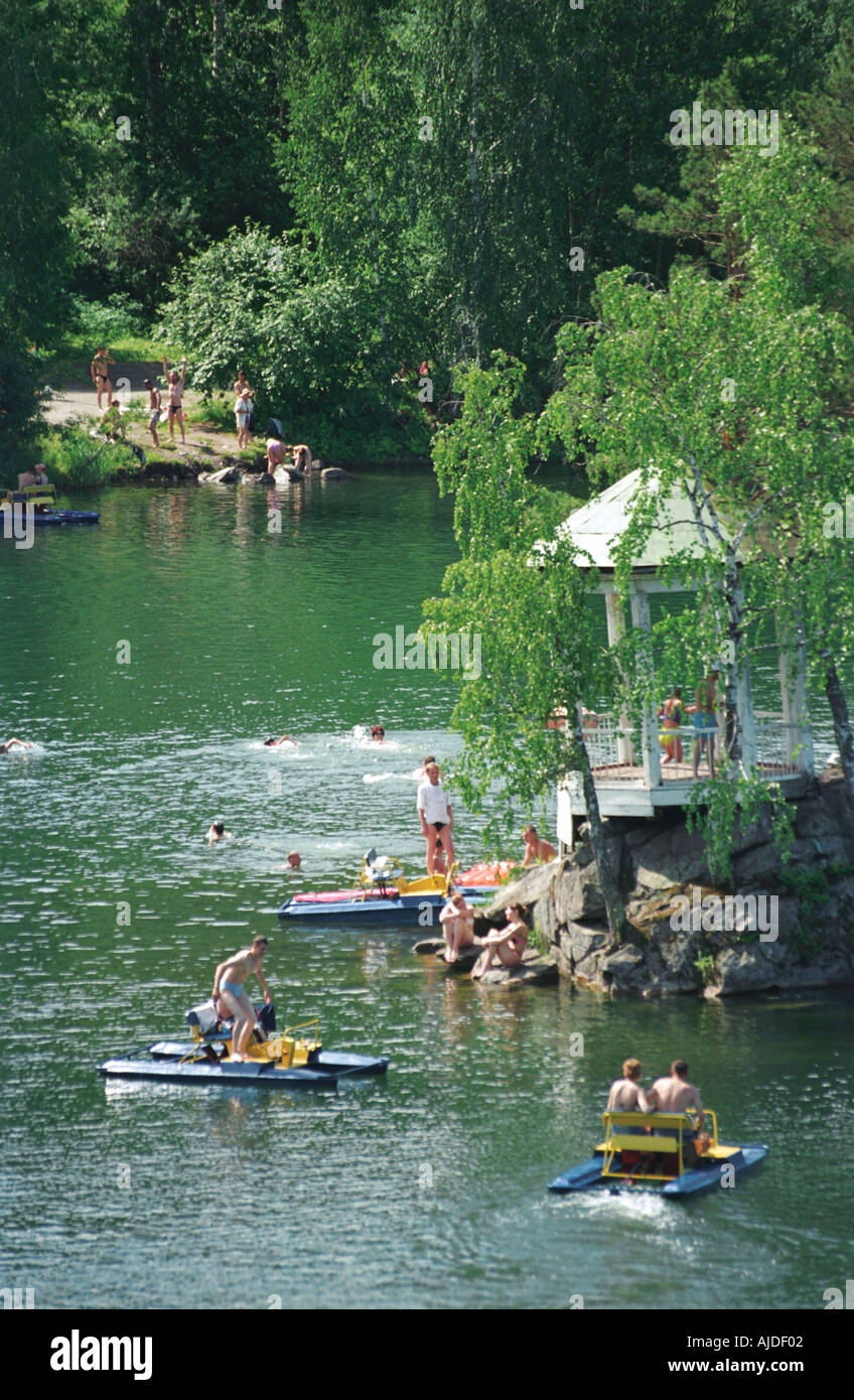 The Aya Lake coast Altai Russia Stock Photo - Alamy
