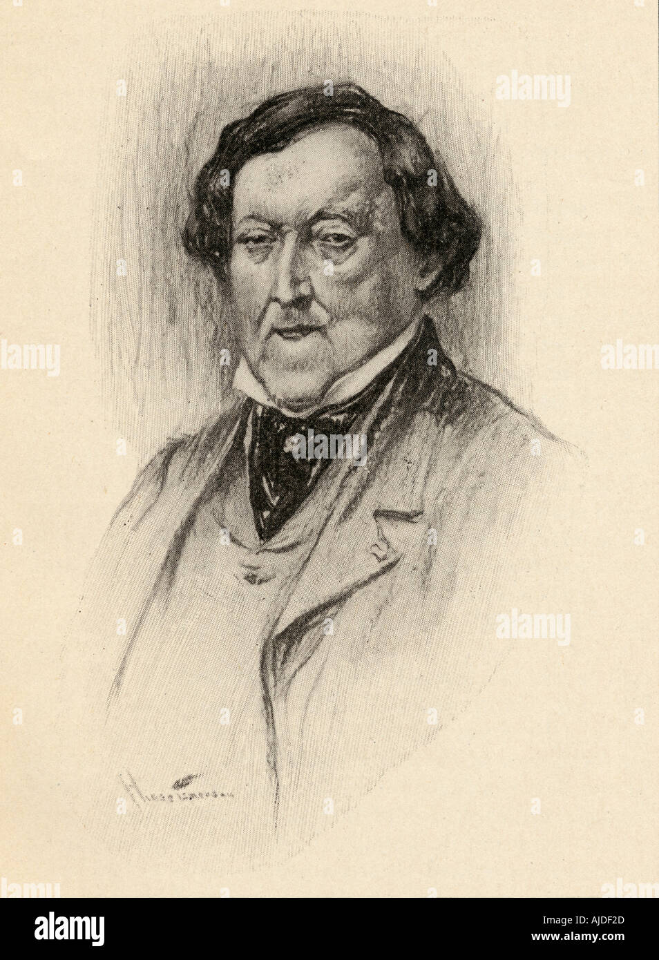 Gioacchino Antonio Rossini, 1792 -1868.  Italian composer. Stock Photo
