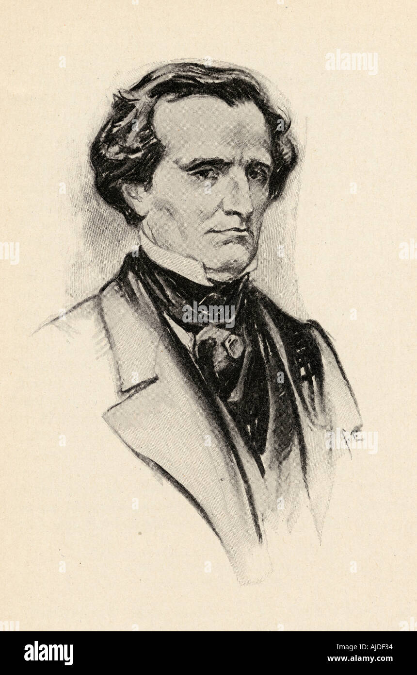 Louis-Hector Berlioz, 1803 - 1869 French romantic composer. Stock Photo
