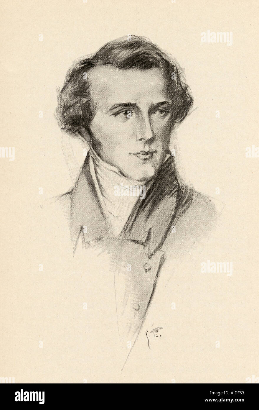 Vincenzo Bellini, 1801 - 1835.  Italian composer Stock Photo