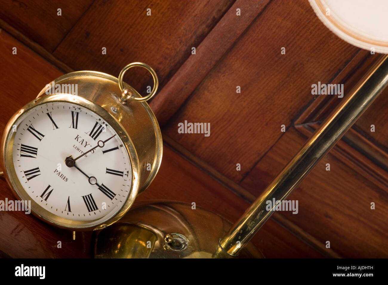 carriage clock and lamp Stock Photo Alamy
