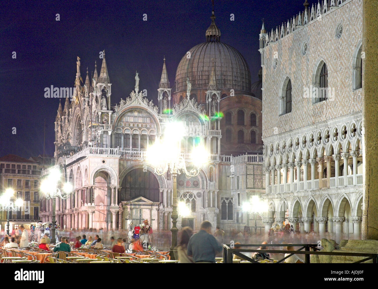 Basilica and Doge s Palace St Mark s Square Venice,Italy Stock Photo