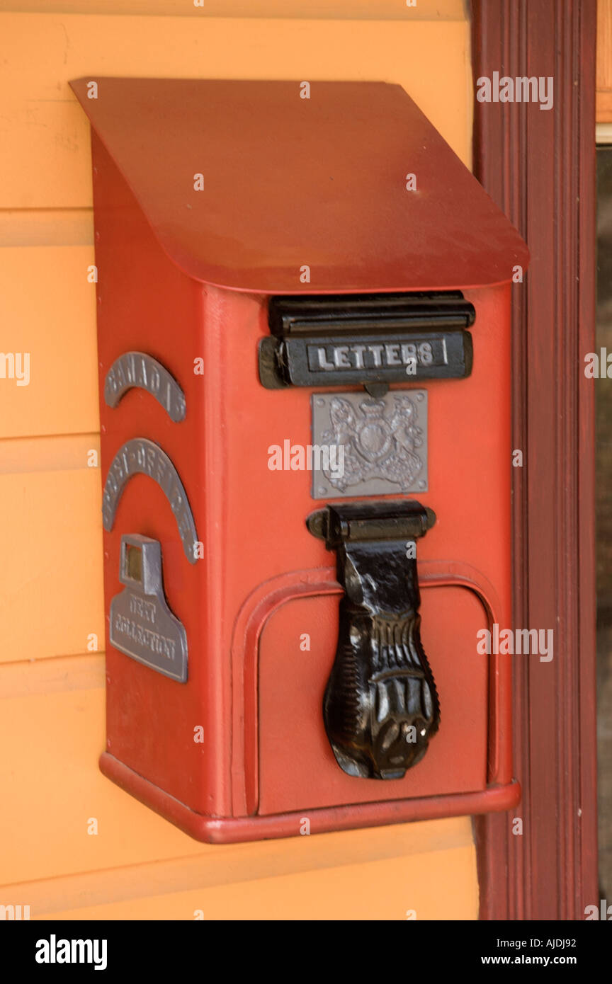 Antique Canadian mailbox Kamouraska Quebec Canada Summer 2005 Stock