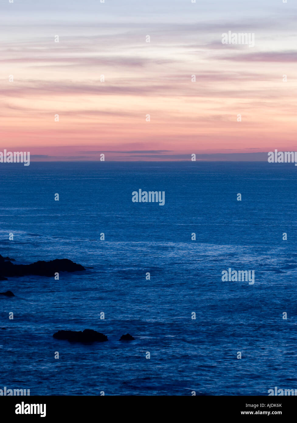 Carmel California ocean sunset Stock Photo - Alamy