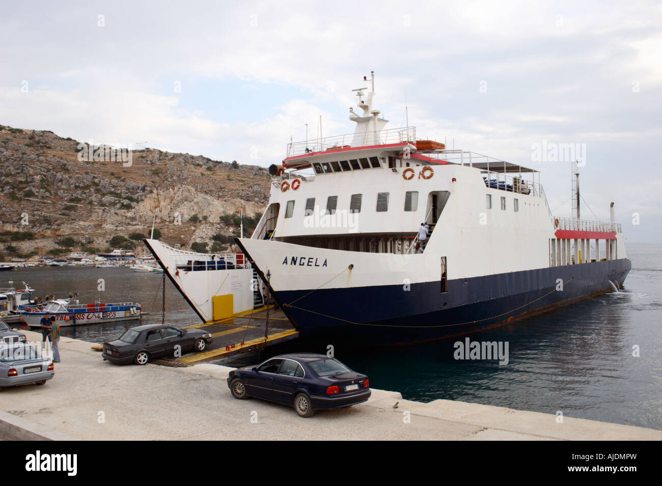 The Kefalonia Ferry, Angela, at "Saint Nicholas Port", Zakynthos Stock Photo Alamy