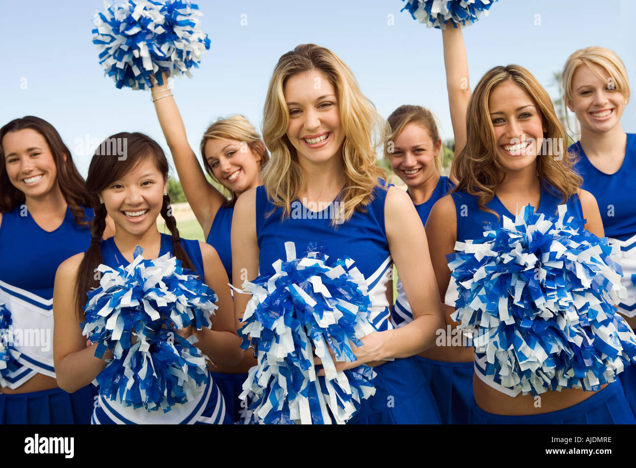 Group of Cheerleaders, (portrait Stock Photo - Alamy