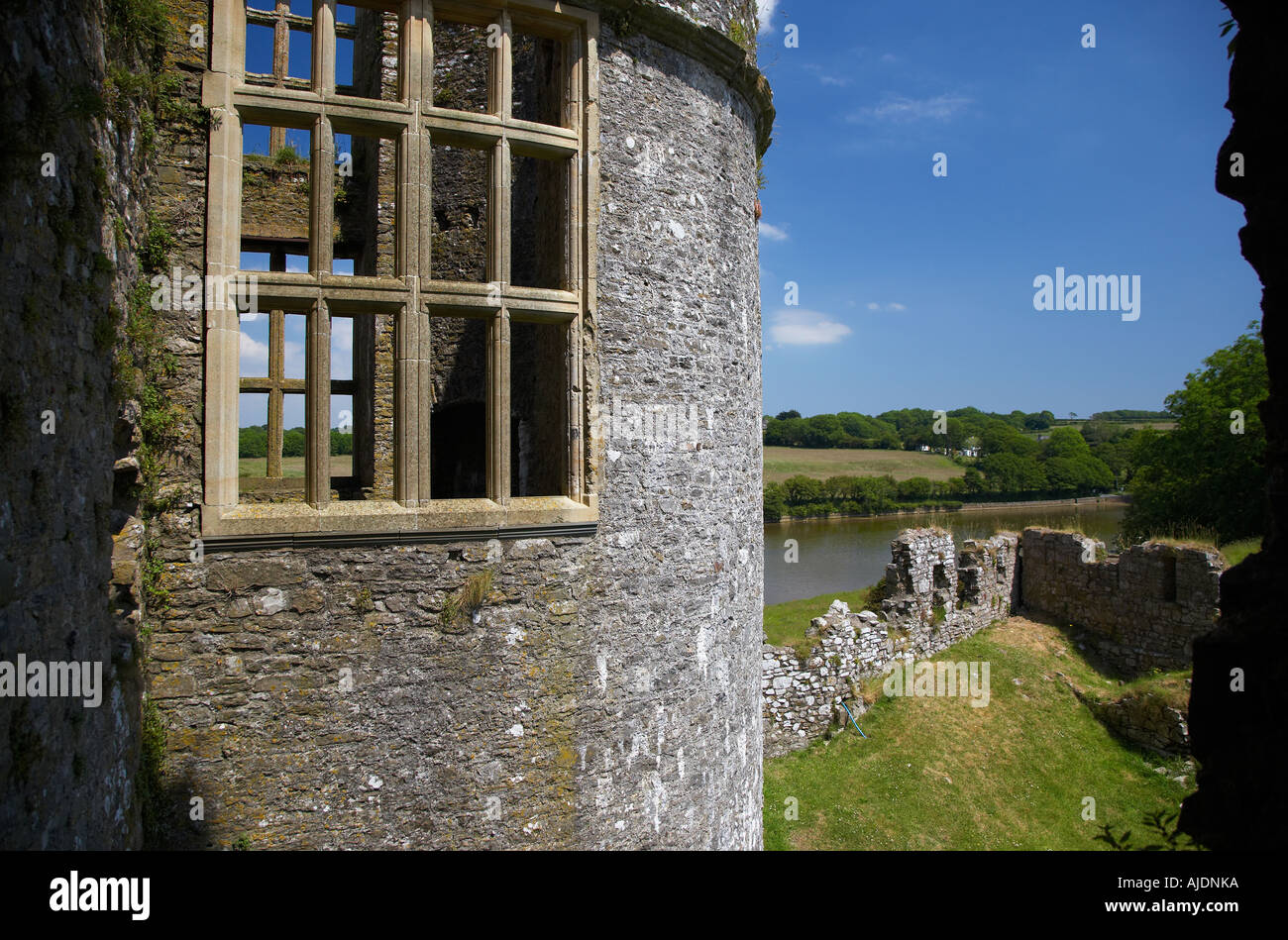 Carew castle lake pembrokeshire wales hi-res stock photography and ...