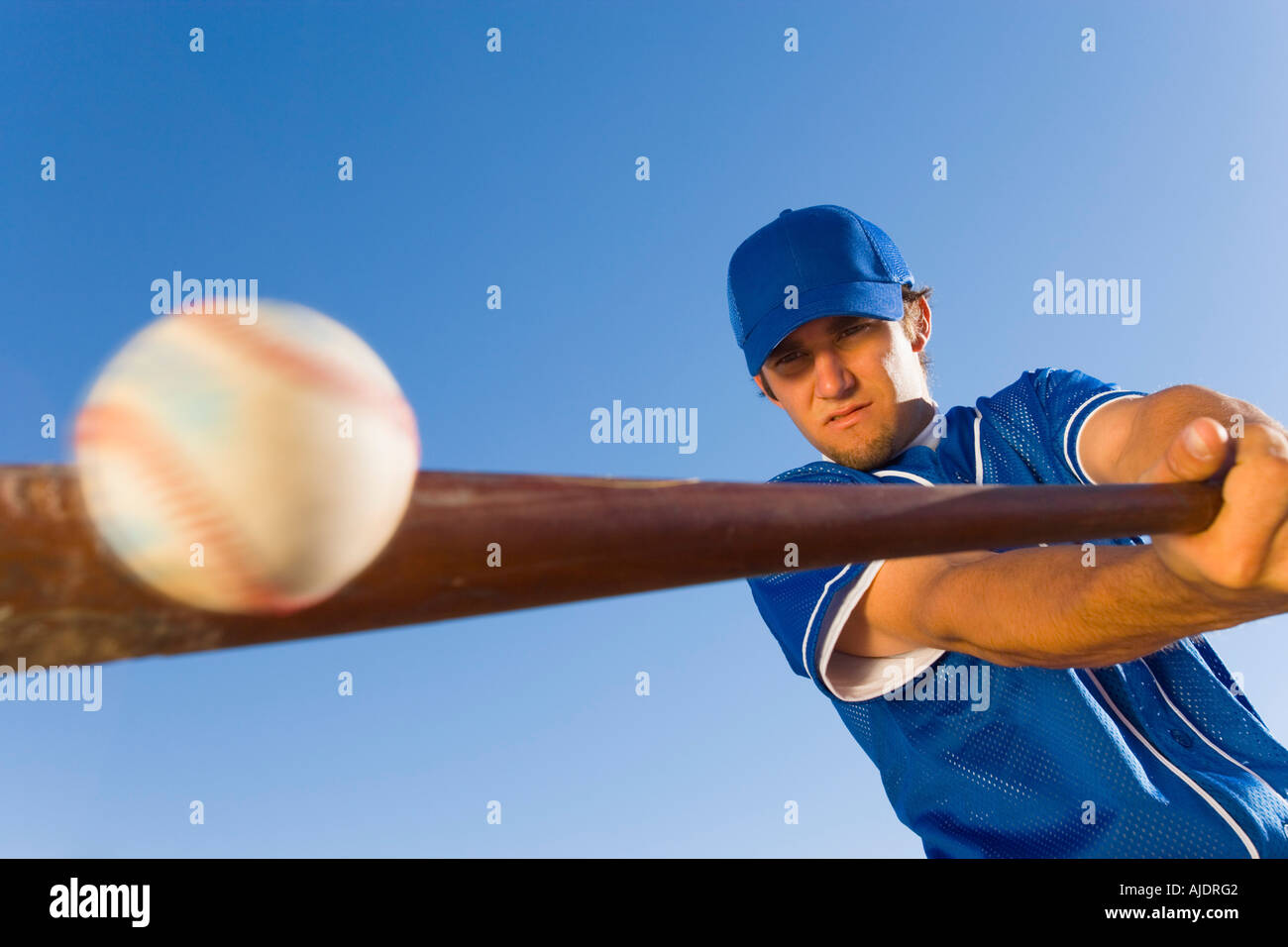 Baseball bat baseball player standing holding sportswear hires stock