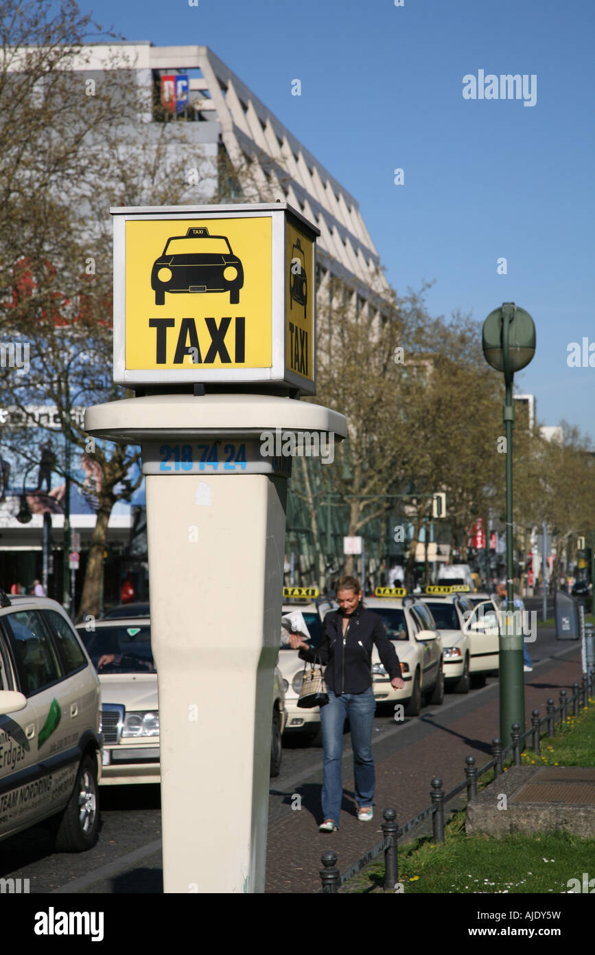 Taxi Schild Schilder Sign Signs Signboard Stock Photo