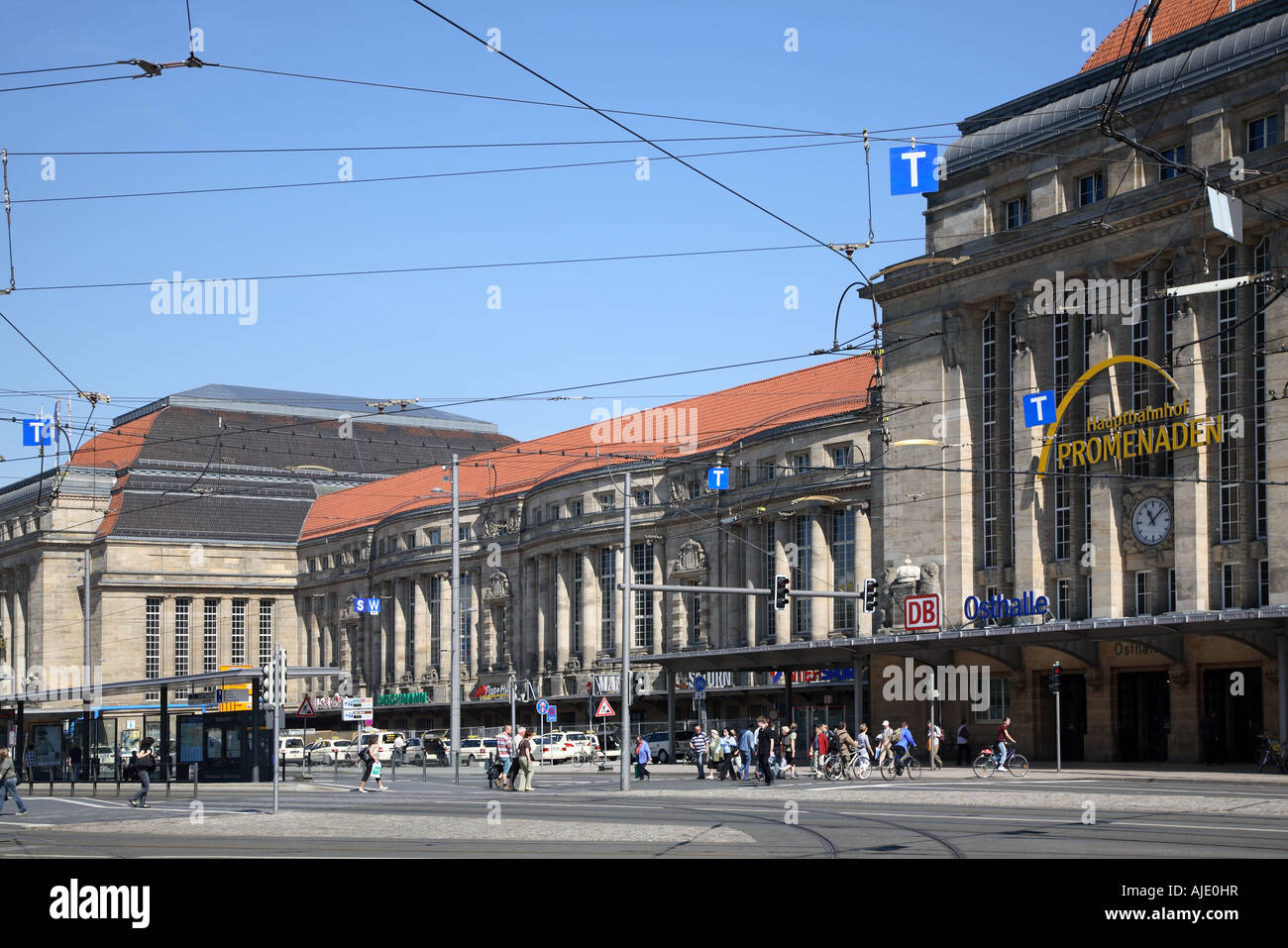 Sachsen Saxony Leipzig Hauptbahnhof Main Station Bahnhof Stock Photo ...