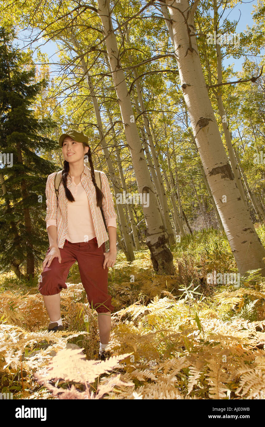 Asian female hiker hi-res stock photography and images - Alamy
