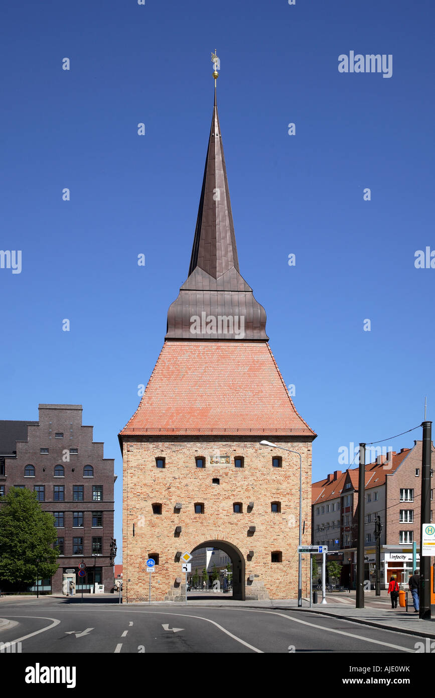 Stone Gate Rostock Mecklenburg Western Pomerania Rostock Steintor Stein Tor Gate Stock ...
