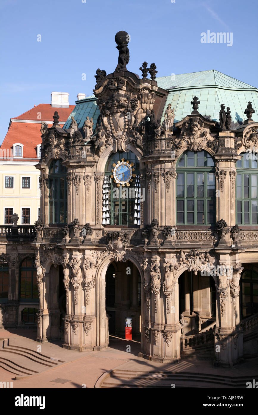 Sachsen Saxony Dresden Zwinger Glockenspielpavillon Glockenspiel Pavillon Stock Photo