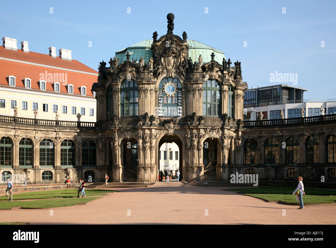 Sachsen Saxony Dresden Zwinger Glockenspielpavillon Glockenspiel