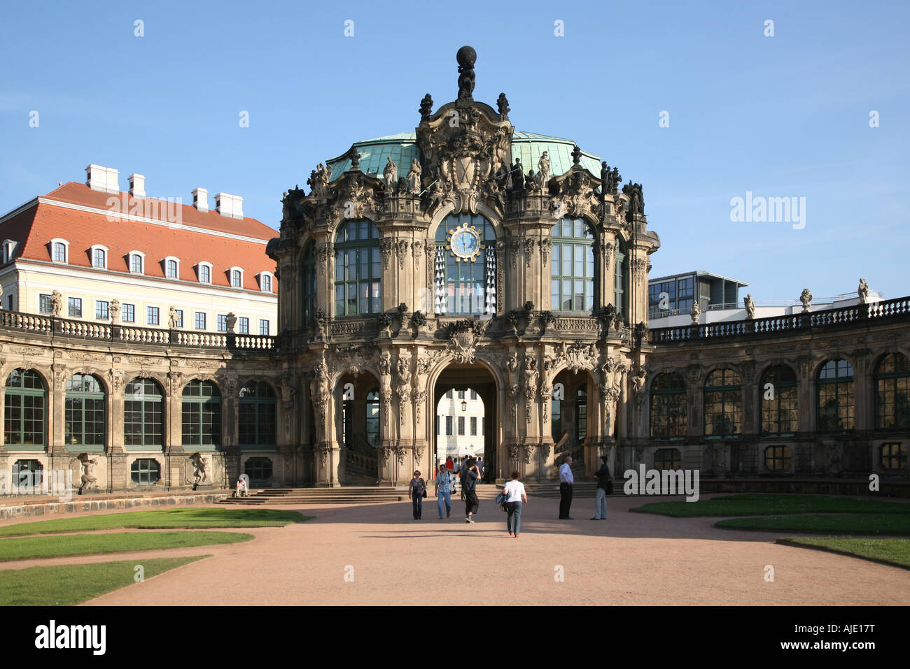 Sachsen Saxony Dresden Zwinger Glockenspielpavillon Glockenspiel Pavillon Stock Photo