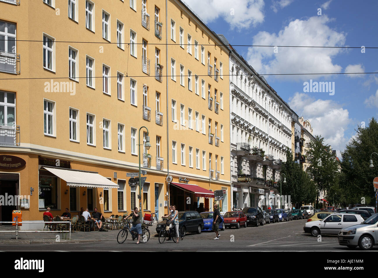 Berlin Lychener Strasse Str Street Prenzlauer Berg Weissensee Pankow