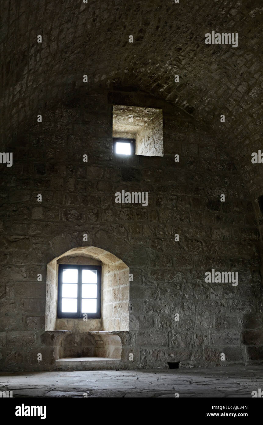Medieval Castle Kolossi Interior With Vaulted Ceiling And