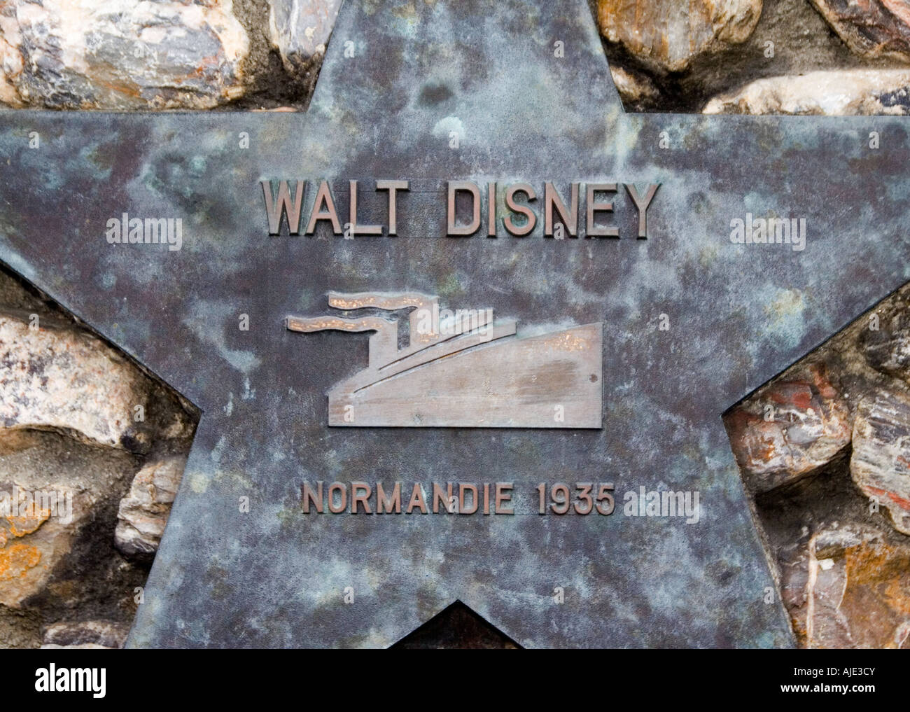 Walt Disney. Normandie 1935. 37 of 41. Walter Elias Disney (December 5, 1901 – December 15, 1966) Stock Photo