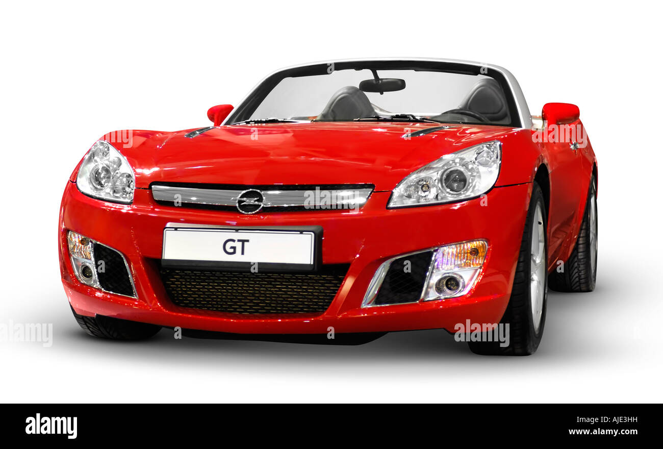 Red colour car Cut Out Stock Images & Pictures - Alamy