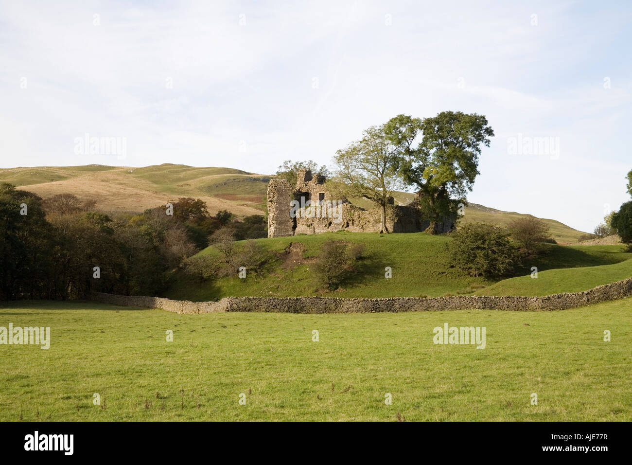 KIRKBY STEPHEN CUMBRIA England UK Pendragon Castle built by Hugh de