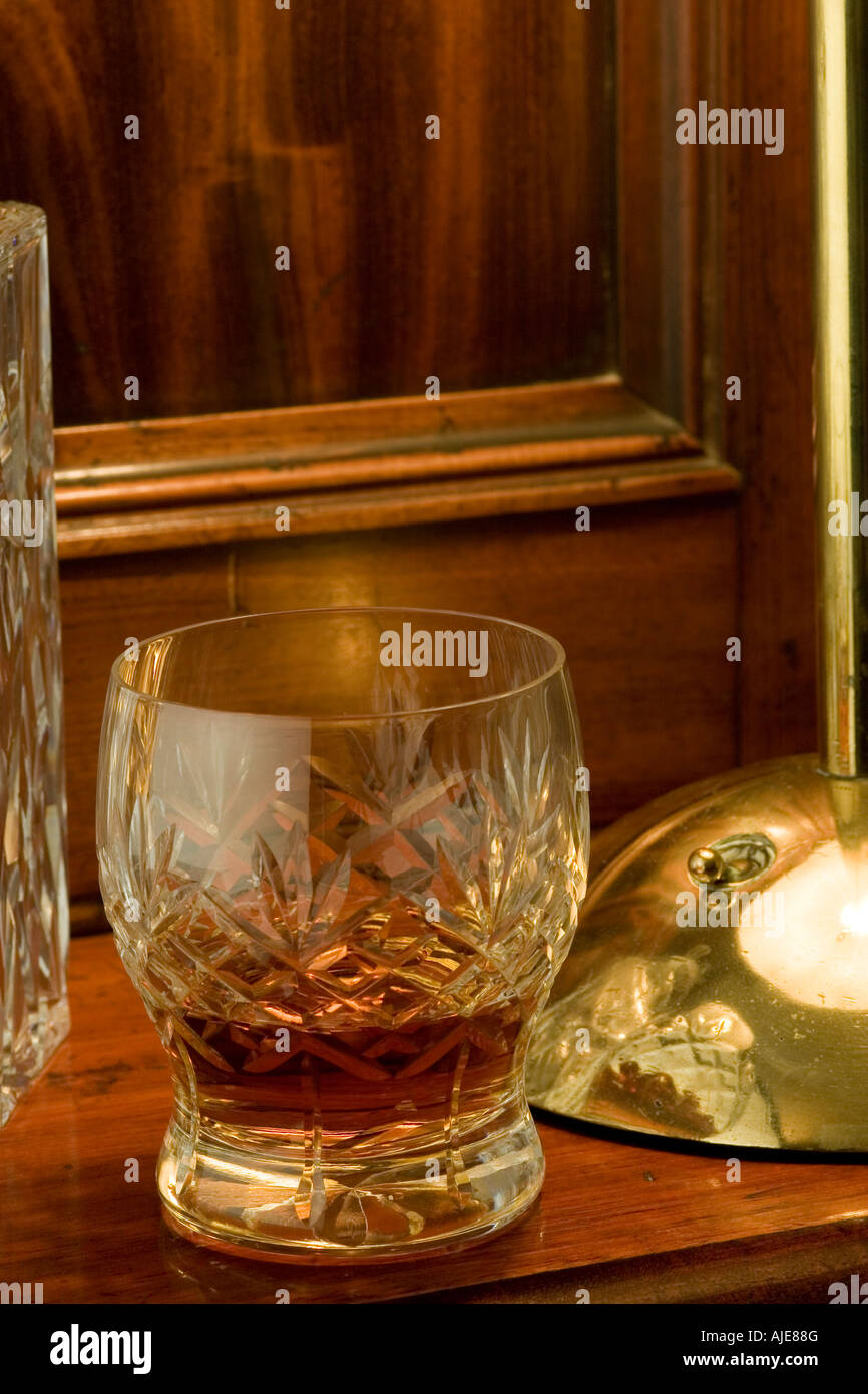 brandy in glass Stock Photo Alamy