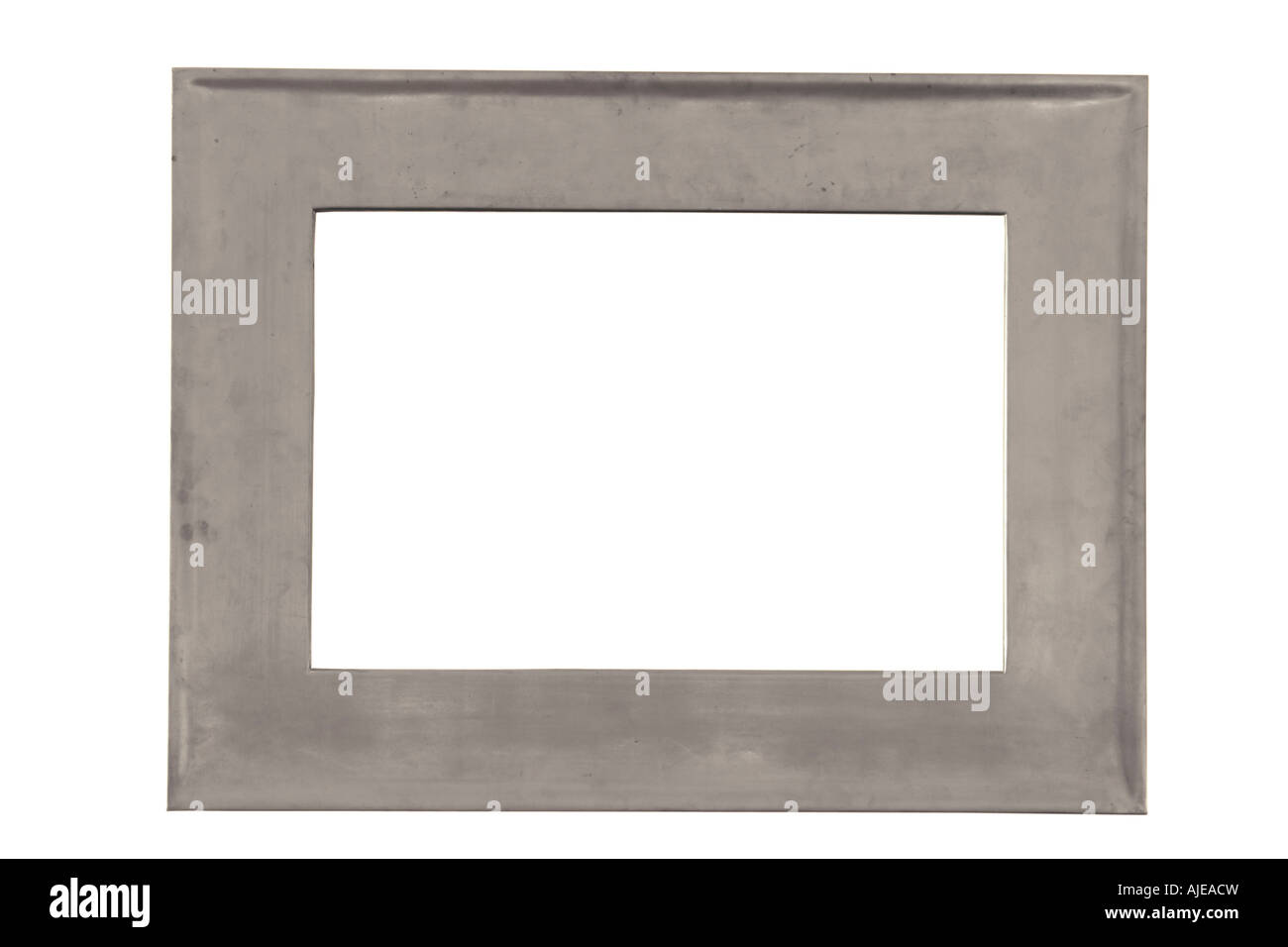 silver frame with clipping paths Stock Photo Alamy