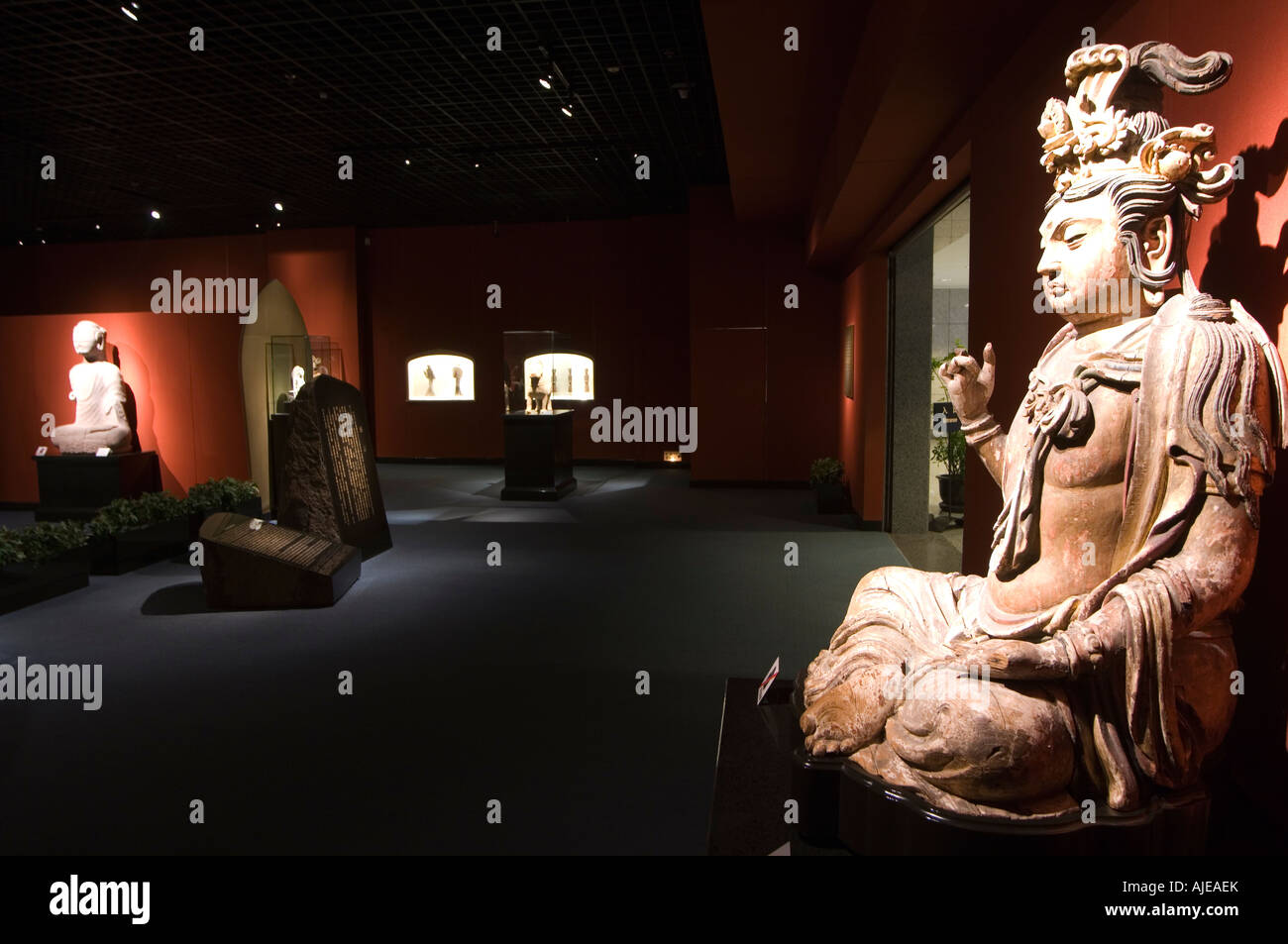 Ancient Chinese sculpture gallery in the Shanghai Museum Shanghai China