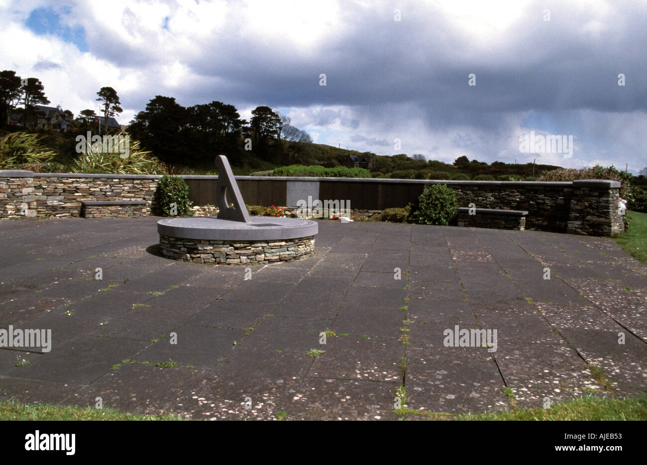 Ahakista Dunmanus Bay Co Cork Ireland Memorial by Irish artist Ken Thompson to Air India Disaster 1985 Stock Photo