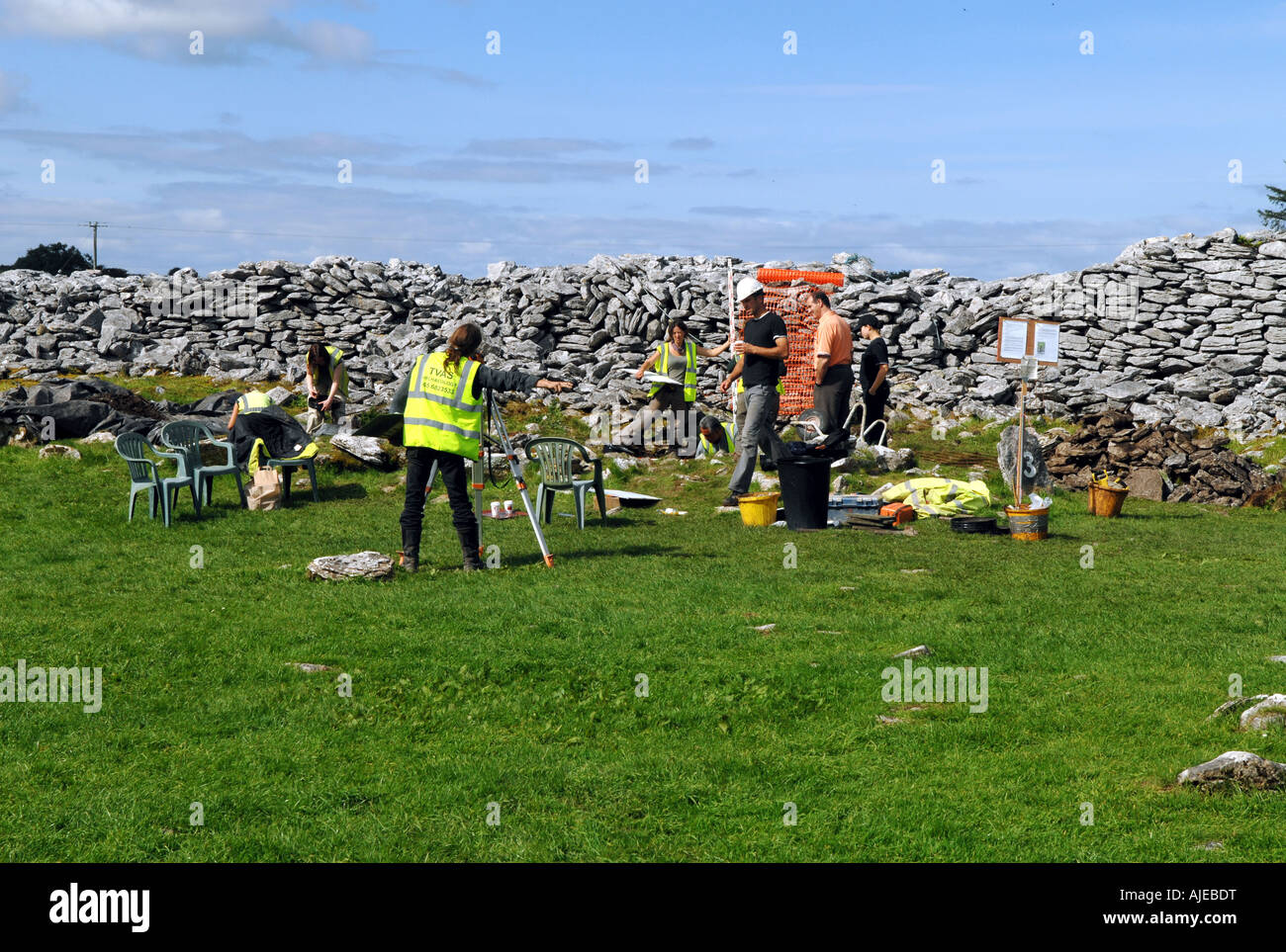 Archaeologists At Work Stock Photo Alamy