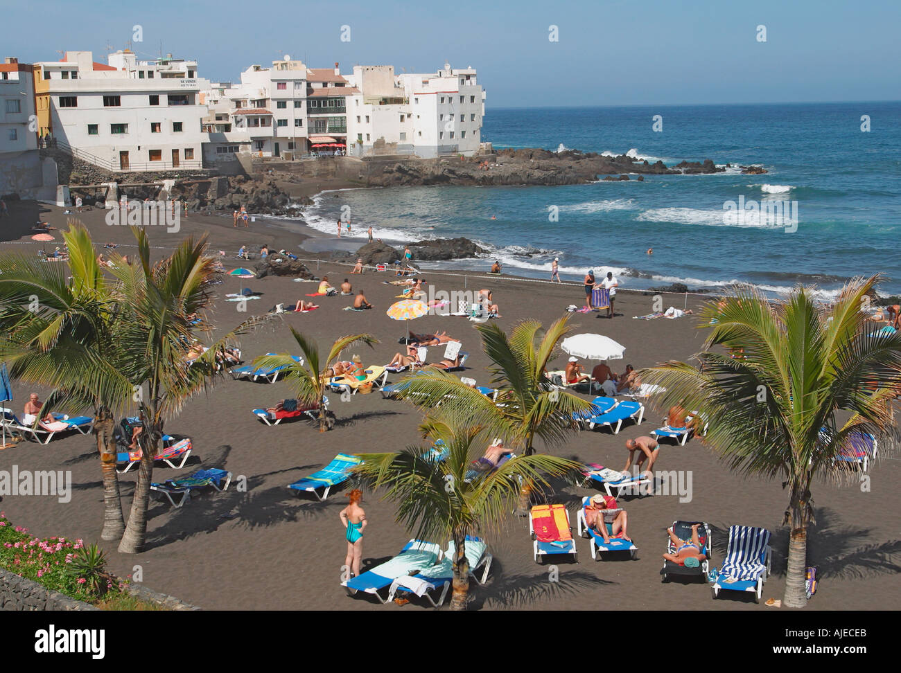 Playa Jardin Beach Puerto De La Cruz Tenerife Canary Islands