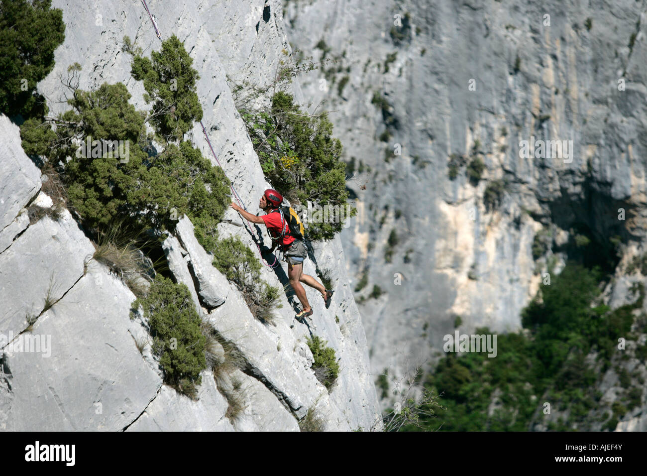Grand Canyon du Verdon, The canyon offers its visitors a spectacular view Stock Photo
