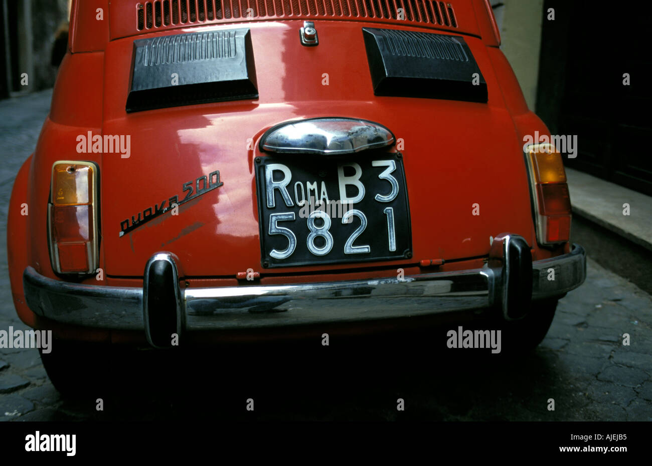 Rome a fiat 500 Stock Photo - Alamy