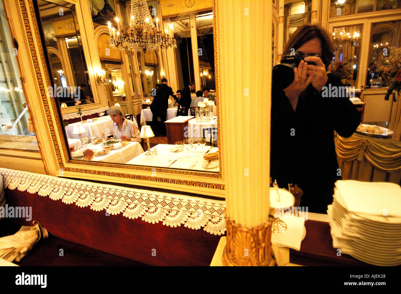 Turin the Cambio restaurant Stock Photo