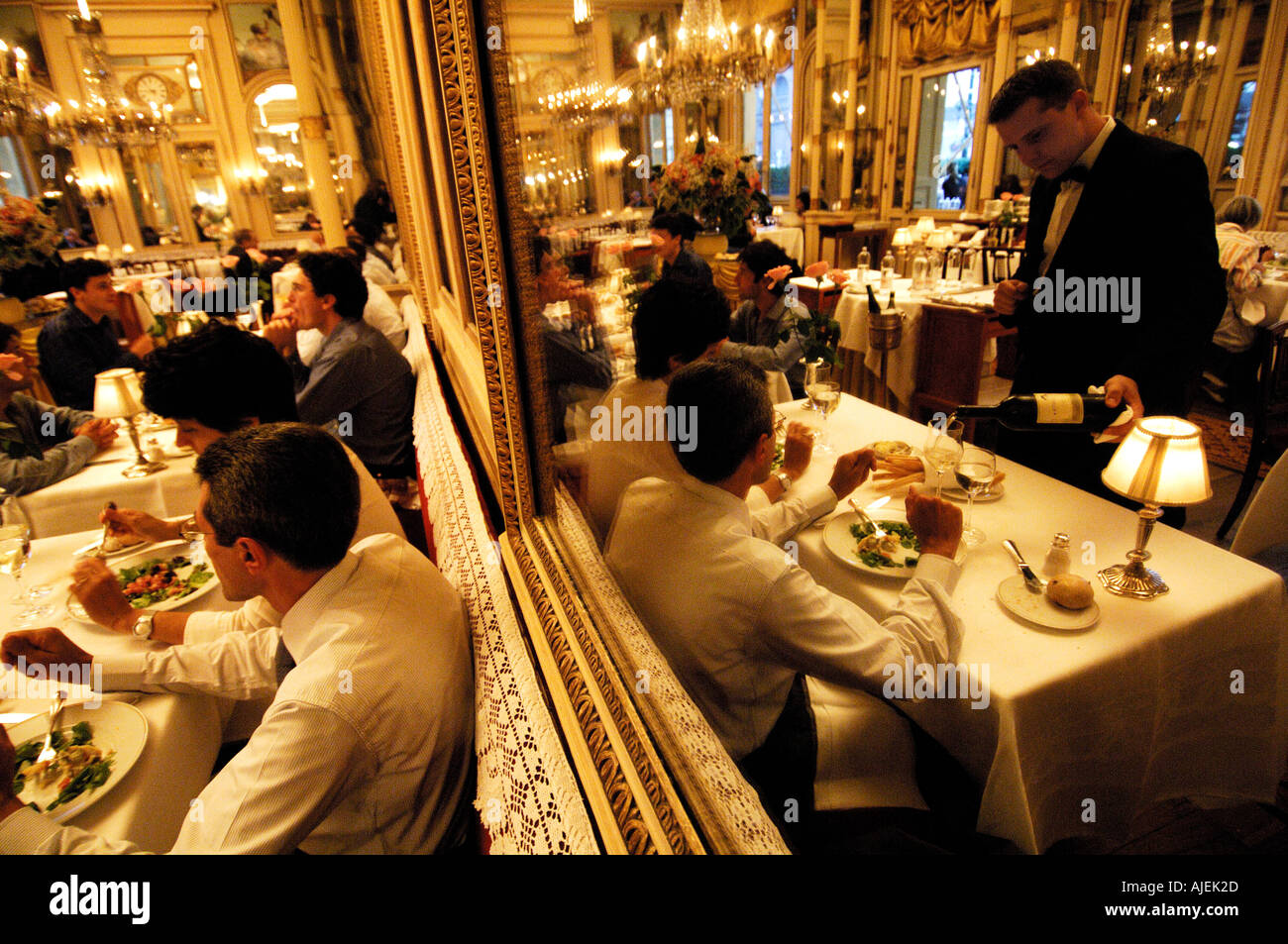 Turin the Cambio restaurant Stock Photo