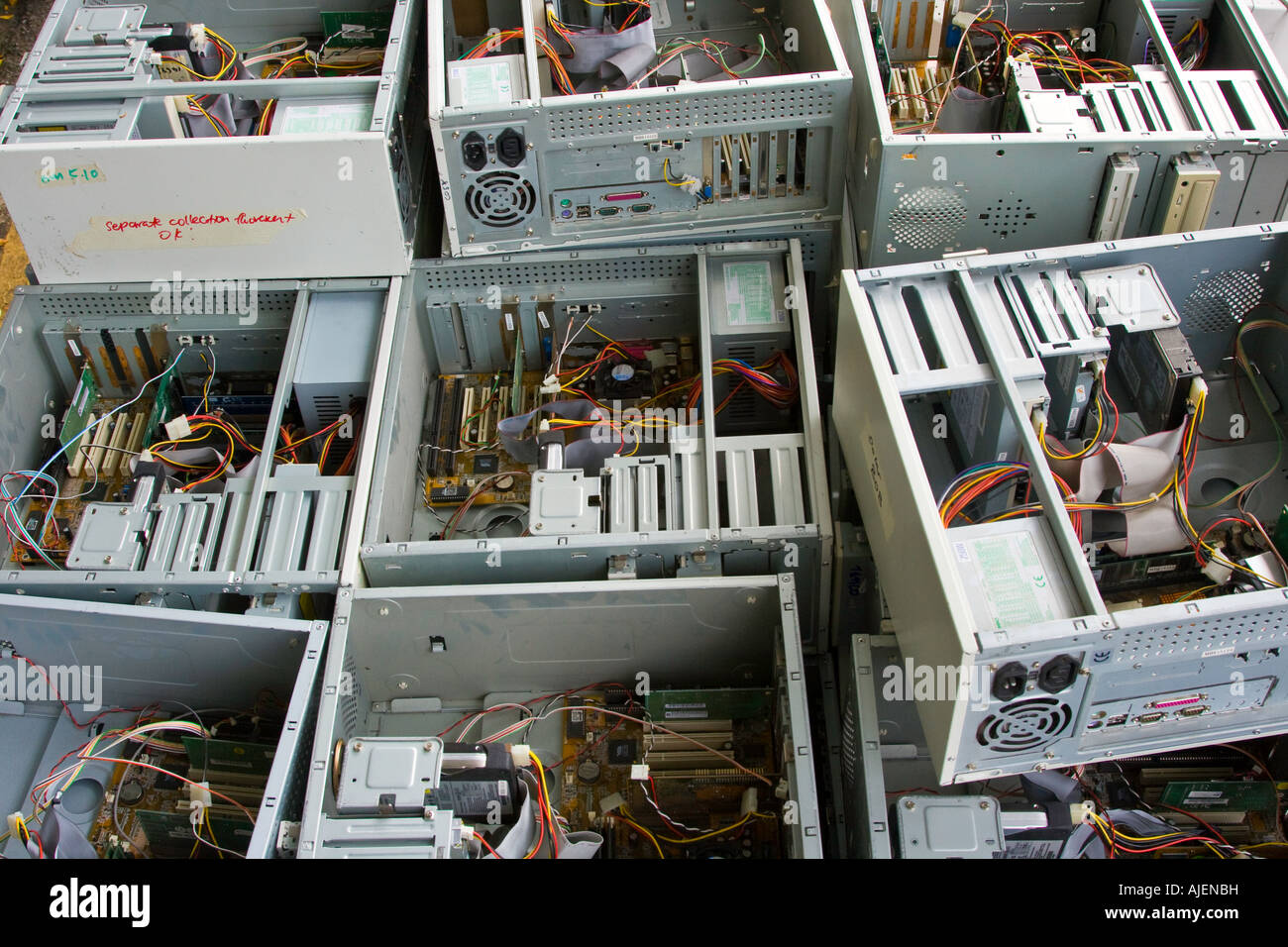 Inside Circuits of a Stack of Computer CPU Terminals Stock Photo - Alamy
