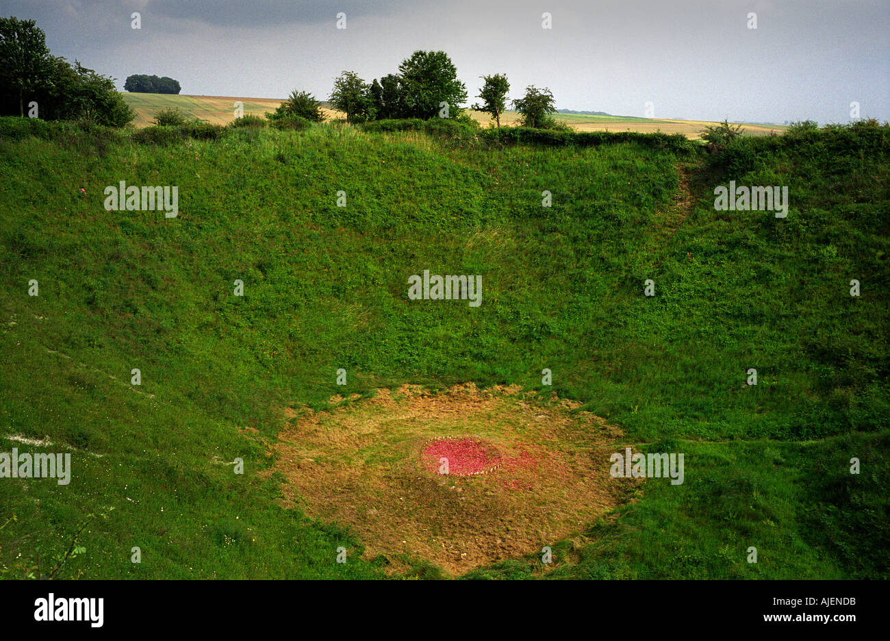 WW1 1914 1918 WORLD WAR ONE LA BOISSELLE LOCHNAGAR CRATER ON THE Stock Photo 4804058 Alamy