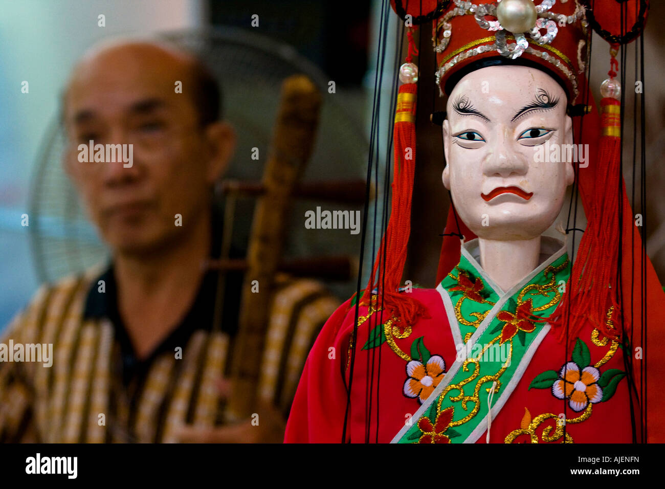 Chinese Operatic Wooden Puppet Show Performance Singapore Stock Photo ...