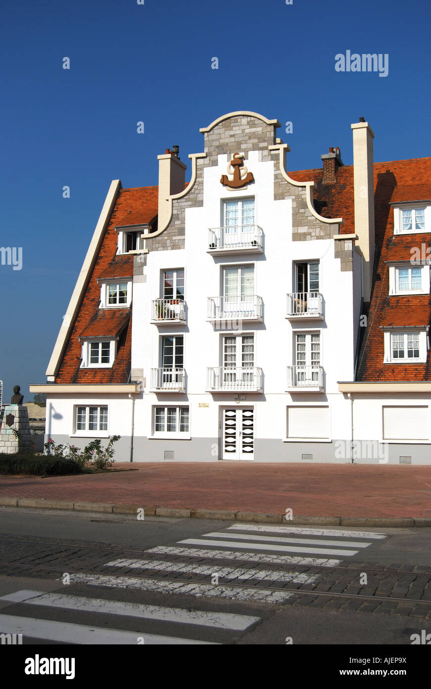 Harbourside apartment building, Calais, Pas de Calais, Nord-Pas-de-Calais, France Stock Photo